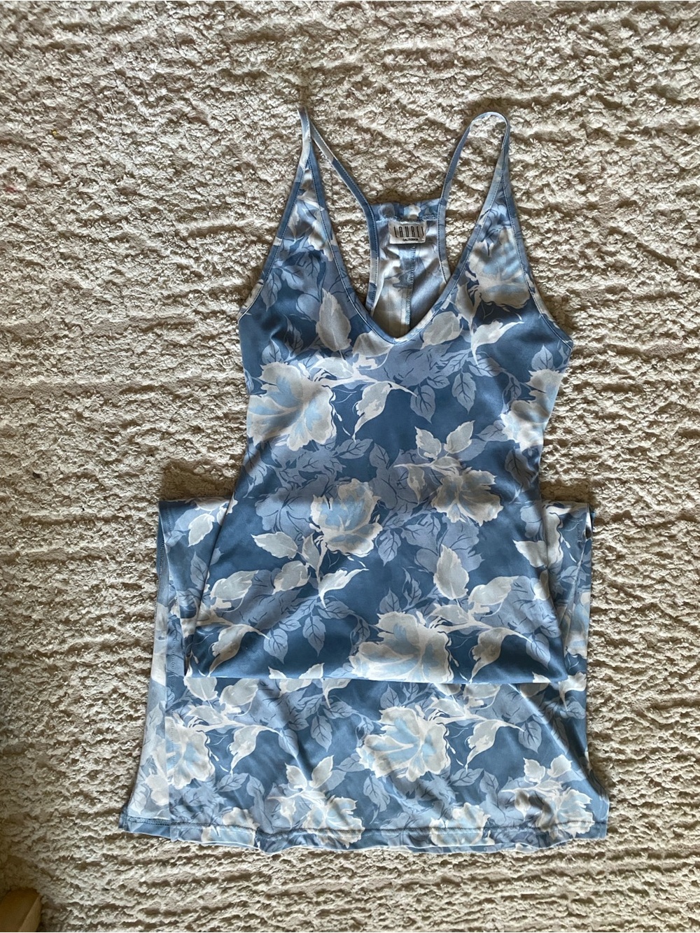 Vintage Laurel Calfiornia Blue Floral Madi Dress